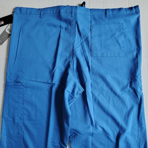 Grey's Anatomy by Barco Men’s XL Scrub Pants Blue 6 Pocket Zip Fly Drawstring - Picture 10 of 15
